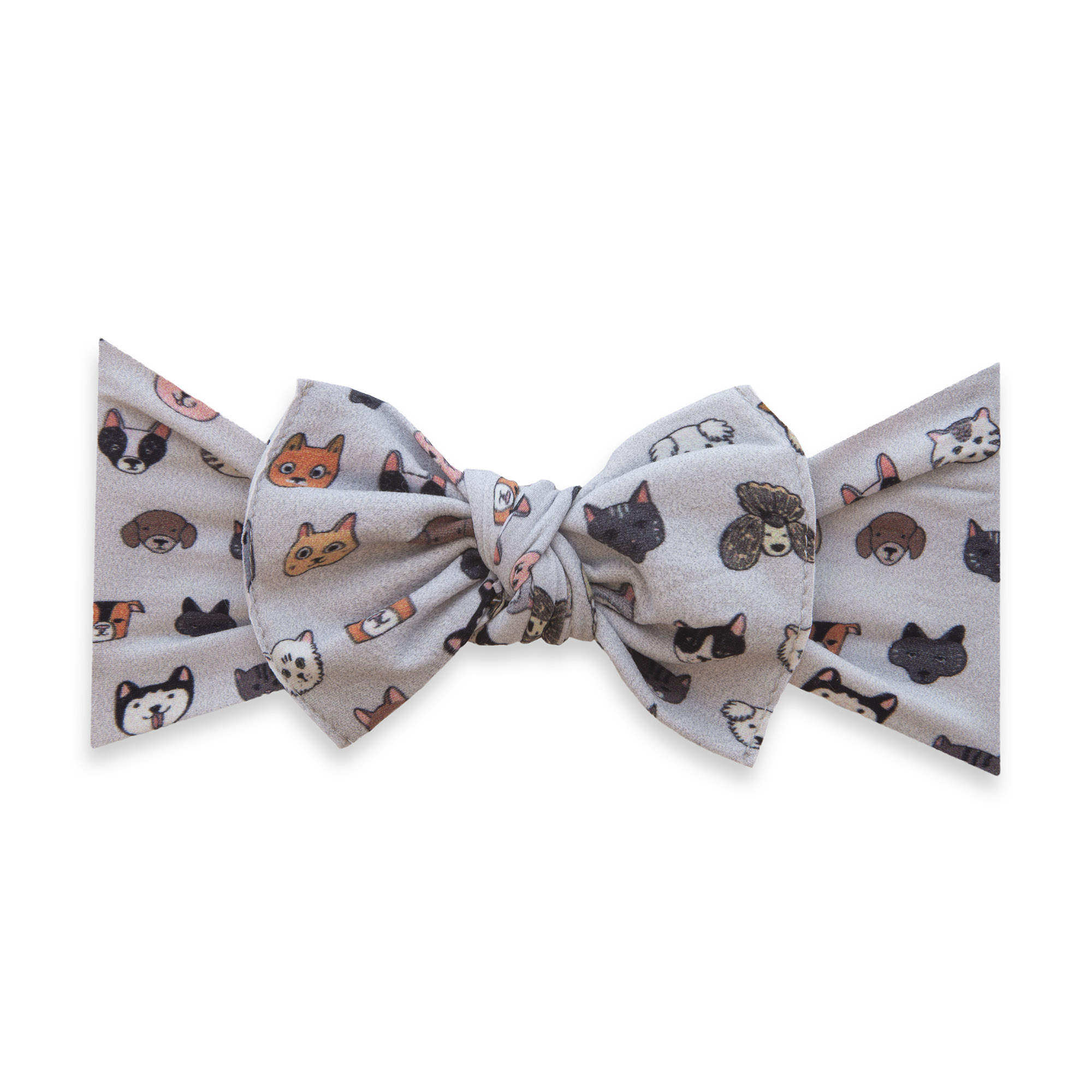 Baby Bling Bows Printed Knot Headband in Pet Pals